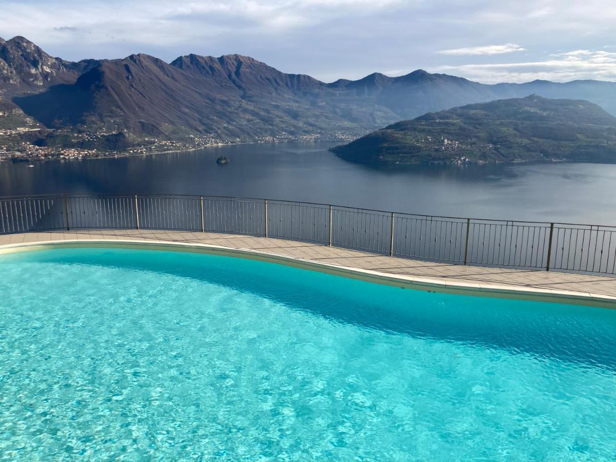 Appartamento Grande Terrazza Vista Lago Parzanica Buitenkant foto